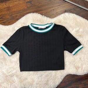 Zara jersey crop top